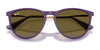 Ray-Ban JUNIOR ERIKA RJ9060SF Sunglasses | Size 52 / Fuxia Fluo №70096Q / Brown Mirror Orange (3N 13.3%)