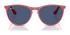 Ray-Ban JUNIOR ERIKA RJ9060SF Sunglasses | Size 52 / Fuxia Fluo №70096Q / Brown Mirror Orange (3N 13.3%)