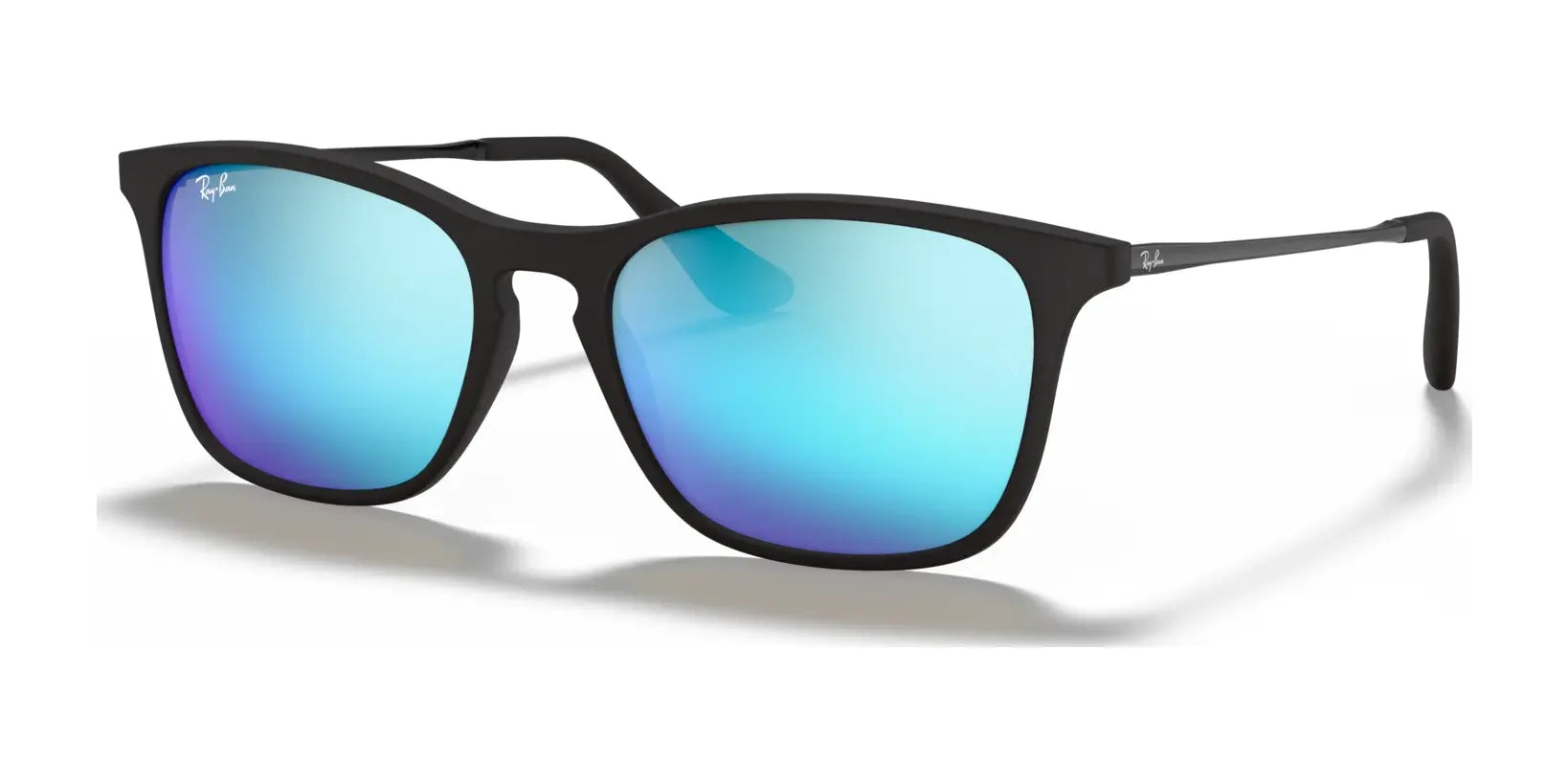 Ray-Ban RJ9061SF Sunglasses Rubber Black / Blue Flash