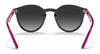 Ray-Ban RJ9064S Sunglasses | Size 44 / Transparent Pink №7052V0 / Clear Gradient Red Mirror Red (2N 38.8%)