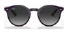 Ray-Ban RJ9064S Sunglasses | Size 44 / Transparent Pink №7052V0 / Clear Gradient Red Mirror Red (2N 38.8%)