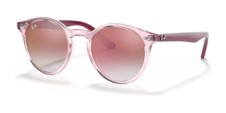 Ray-Ban RJ9064S Sunglasses Transparent Pink / Clear Gradient Red Mirror Red