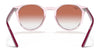 Ray-Ban RJ9064S Sunglasses | Size 44 / Transparent Pink №7052V0 / Clear Gradient Red Mirror Red (2N 38.8%)