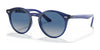 Ray-Ban RJ9064S Sunglasses | Size 44 / Transparent Blue №70624L / Light Grey Gradient Dark Blue (2N 25%)