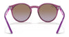 Ray-Ban RJ9064S Sunglasses | Size 44 / Transparent Pink №7052V0 / Clear Gradient Red Mirror Red (2N 38.8%)