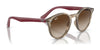 Ray-Ban RJ9064S Sunglasses | Size 44 / Transparent Pink №7052V0 / Clear Gradient Red Mirror Red (2N 38.8%)