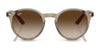 Ray-Ban RJ9064S Sunglasses | Size 44 / Transparent Pink №7052V0 / Clear Gradient Red Mirror Red (2N 38.8%)
