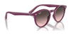 Ray-Ban RJ9064S Sunglasses | Size 44 / Transparent Pink №7052V0 / Clear Gradient Red Mirror Red (2N 38.8%)