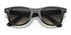 Ray-Ban JUNIOR WAYFARER RJ9066S Sunglasses | Size 47 / Black №100/11 / Light Grey/Dark Grey (2N 22.8%)