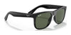 Ray-Ban JUNIOR JUSTIN RJ9069S Sunglasses | Size 48 / Black №100/71 / Dark Green (3N 12.9%)