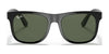 Ray-Ban JUNIOR JUSTIN RJ9069S Sunglasses | Size 48 / Black №100/71 / Dark Green (3N 12.9%)