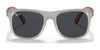 Ray-Ban JUNIOR JUSTIN RJ9069S Sunglasses | Size 48 / Black №100/71 / Dark Green (3N 12.9%)