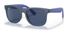 Ray-Ban JUNIOR JUSTIN RJ9069S Sunglasses | Size 48 / Transparent Blue №706080 / Dark Blue (3N 15.3%)