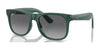 Ray-Ban JUNIOR JUSTIN RJ9069S Sunglasses | Size 48 / Opal Green №7130T3 / Grey (Polarized) (3P 13%)