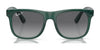Ray-Ban JUNIOR JUSTIN RJ9069S Sunglasses | Size 48 / Black №100/71 / Dark Green (3N 12.9%)