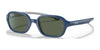 Ray-Ban RJ9074S Sunglasses / Blue On Grey №709671 / Dark Green (3N 12.9%) / Size 39