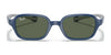 Ray-Ban RJ9074S Sunglasses / Blue On Grey №709671 / Dark Green (3N 12.9%) / Size 39