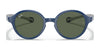 Ray-Ban RJ9075S Sunglasses / Black On Red №710071 / Dark Green (3N 12.9%) / Size 37