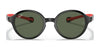 Ray-Ban RJ9075S Sunglasses / Black On Red №710071 / Dark Green (3N 12.9%) / Size 37
