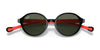 Ray-Ban RJ9075S Sunglasses / Black On Red №710071 / Dark Green (3N 12.9%) / Size 37