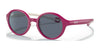 Ray-Ban RJ9075S Sunglasses / Fuxia On Cream №710187 / Dark Grey (3N 12%) / Size 37