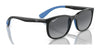 Ray-Ban RJ9076S Sunglasses | Size 49 / Black On Blue №7122T3 / Grey (Polarized) (3P 13%)