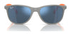 Ray-Ban RJ9077S Sunglasses | Size 49 / Fucsia & Rubber Azzurre №719271 / Dark Green (3N 14.3%)