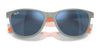Ray-Ban RJ9077S Sunglasses | Size 49 / Fucsia & Rubber Azzurre №719271 / Dark Green (3N 14.3%)
