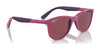 Ray-Ban RJ9077S Sunglasses | Size 49 / Fucsia & Rubber Azzurre №719271 / Dark Green (3N 14.3%)