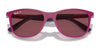 Ray-Ban RJ9077S Sunglasses | Size 49 / Fucsia & Rubber Azzurre №719271 / Dark Green (3N 14.3%)