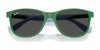 Ray-Ban RJ9077S Sunglasses | Size 49 / Fucsia & Rubber Azzurre №719271 / Dark Green (3N 14.3%)