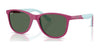Ray-Ban RJ9077S Sunglasses | Size 49 / Fucsia & Rubber Azzurre №719271 / Dark Green (3N 14.3%)