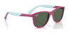 Ray-Ban RJ9077S Sunglasses | Size 49 / Fucsia & Rubber Azzurre №719271 / Dark Green (3N 14.3%)