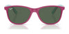 Ray-Ban RJ9077S Sunglasses | Size 49 / Fucsia & Rubber Azzurre №719271 / Dark Green (3N 14.3%)