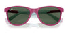 Ray-Ban RJ9077S Sunglasses | Size 49 / Fucsia & Rubber Azzurre №719271 / Dark Green (3N 14.3%)