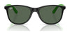Ray-Ban RJ9077S Sunglasses | Size 49 / Fucsia & Rubber Azzurre №719271 / Dark Green (3N 14.3%)