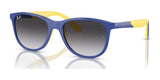 Ray-Ban RJ9077SF Sunglasses Blue On Yellow / Grey / Blue