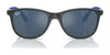 Ray-Ban RJ9077SF Sunglasses | Size 49 / Transparent Blue №719471 / Dark Green (3N 14.3%)