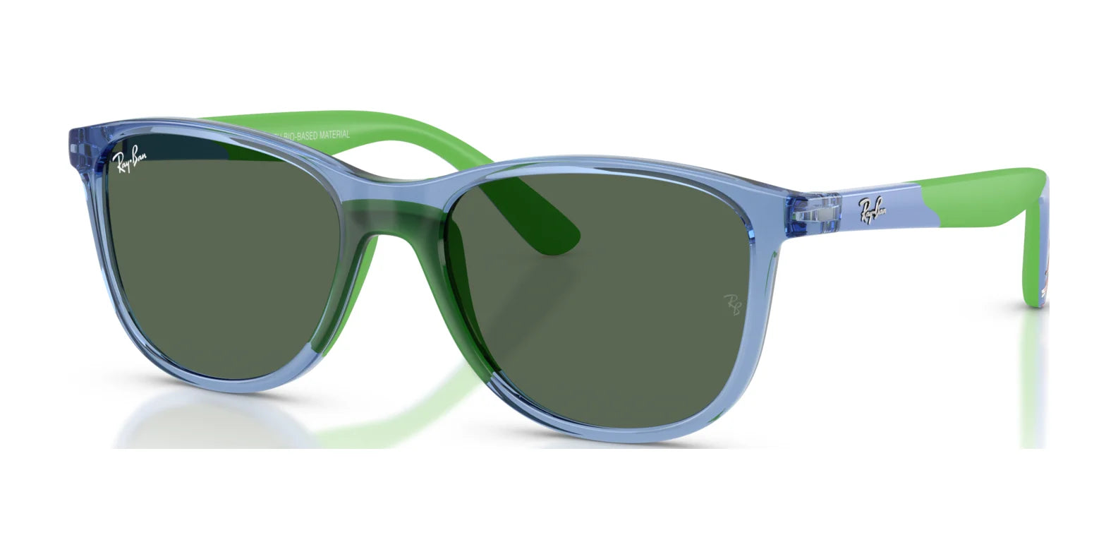 Ray-Ban RJ9077SF Sunglasses Transparent Blue / Dark Green