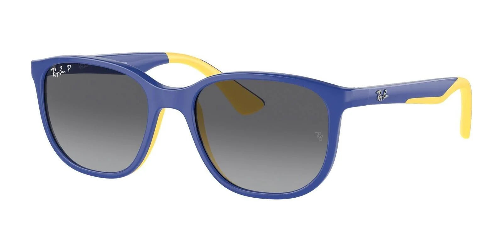 Ray-Ban RJ9078S Sunglasses Light Blue On Yellow / Grey (Polarized)