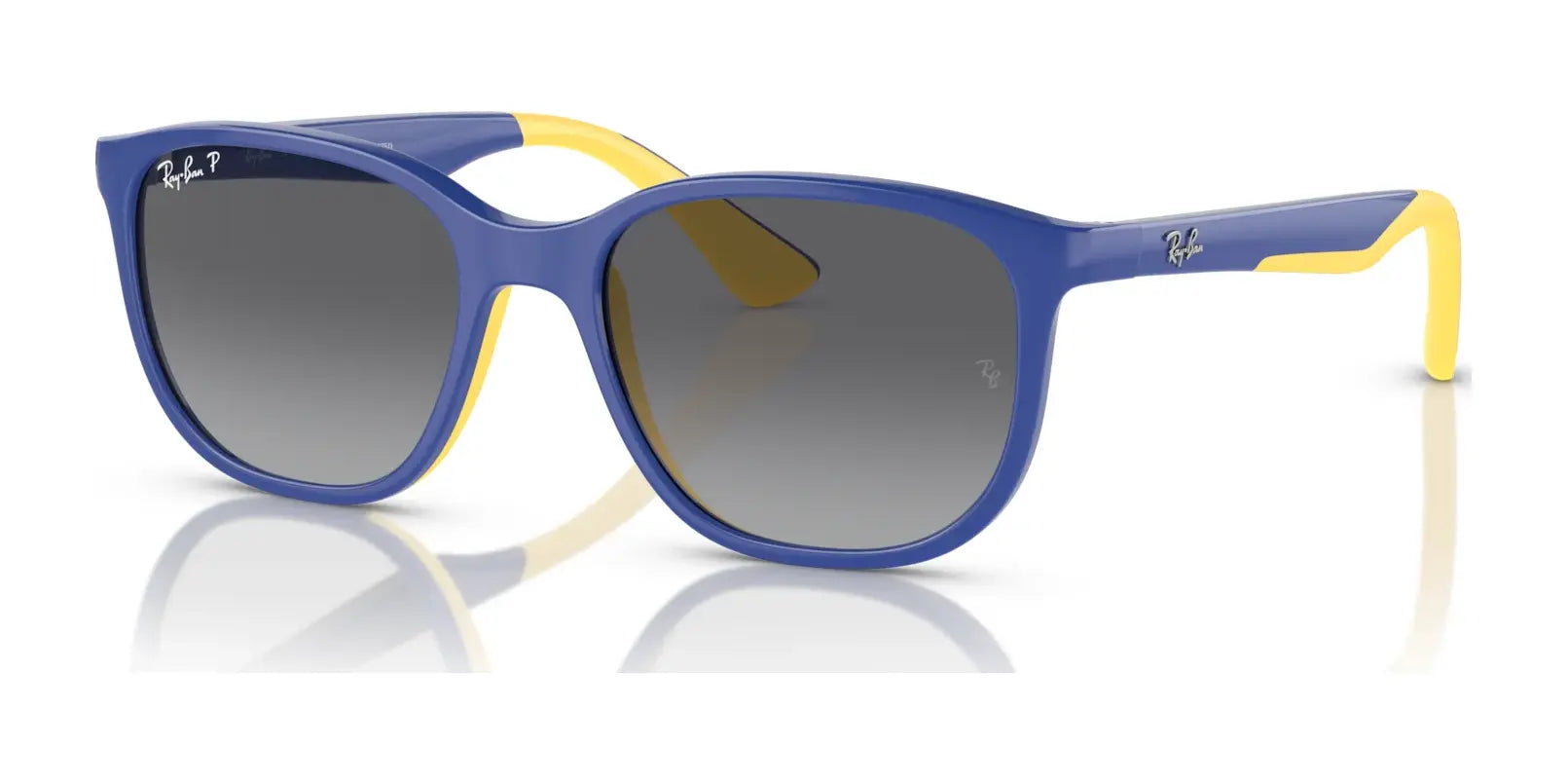 Ray-Ban RJ9078SF Sunglasses Light Blue On Yellow / Grey (Polarized)