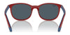 Ray-Ban RJ9079S Sunglasses | Size 49 / Black On Red №713171 / Dark Green (3N 14.3%)