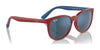 Ray-Ban RJ9079S Sunglasses | Size 49 / Black On Red №713171 / Dark Green (3N 14.3%)