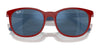 Ray-Ban RJ9079S Sunglasses | Size 49 / Black On Red №713171 / Dark Green (3N 14.3%)