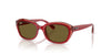 Ray-Ban RJ9081S Sunglasses | Size 48 / Top Red & Orange & Light Purple №715473 / Dark Brown (3N 13.5%)