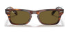 Ray-Ban JUNIOR BURBANK RJ9083S Sunglasses | Size 45 / Striped Havana №710373 / Dark Brown (3N 13.5%)