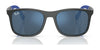 Ray-Ban RJ9084SF Sunglasses | Size 47 / Black On Rubber Red №713171 / Dark Green (3N 14.3%)
