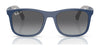 Ray-Ban RJ9084SF Sunglasses | Size 47 / Black On Rubber Red №713171 / Dark Green (3N 14.3%)