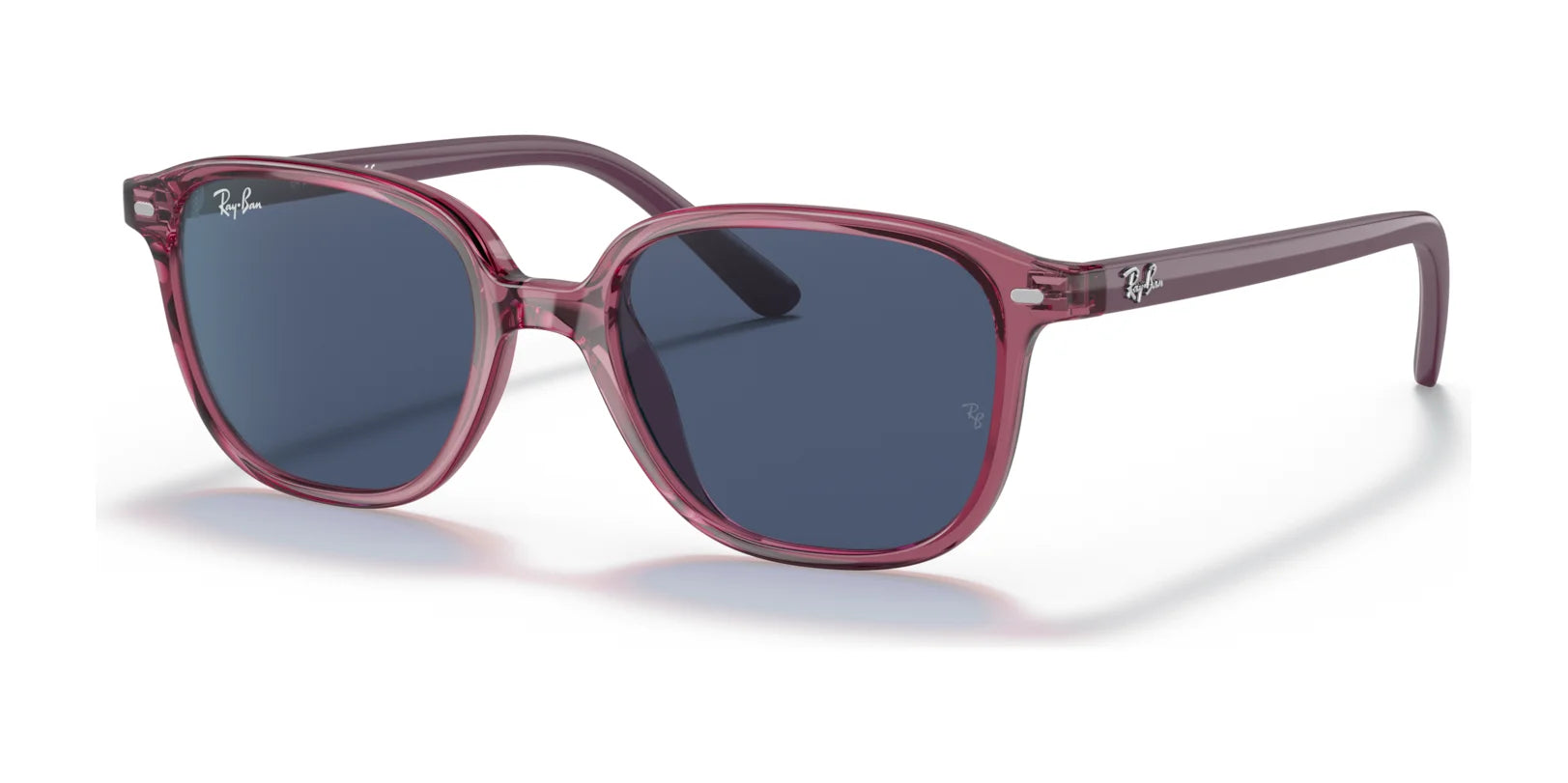 Ray-Ban JUNIOR LEONARD RJ9093S Sunglasses Transparent Pink / Dark Blue