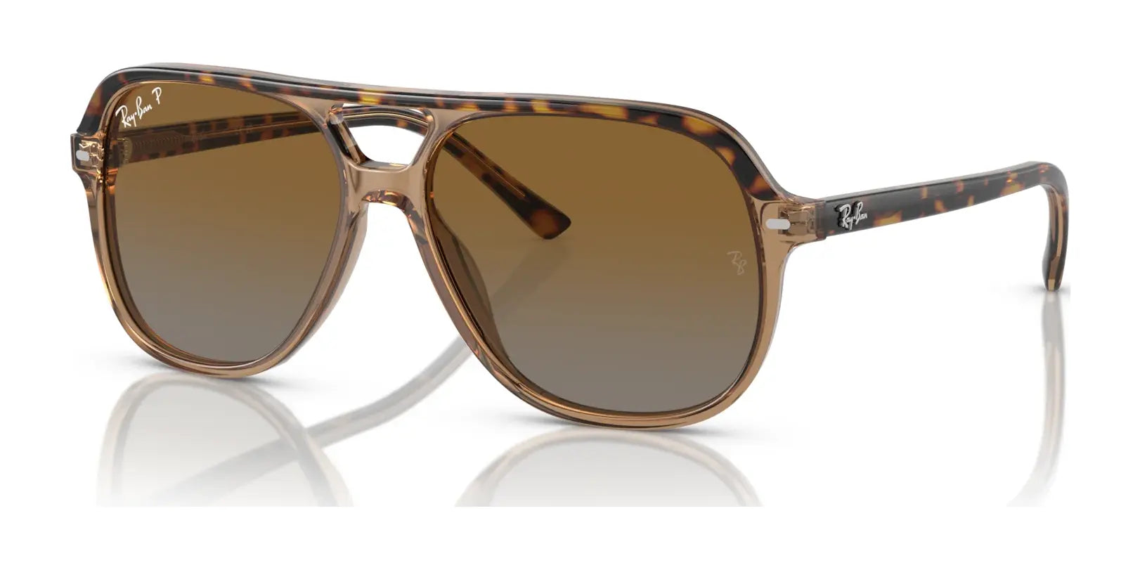 Ray-Ban JUNIOR BILL RJ9096S Sunglasses Havana On Transparent Brown / Brown / Grey (Polarized)